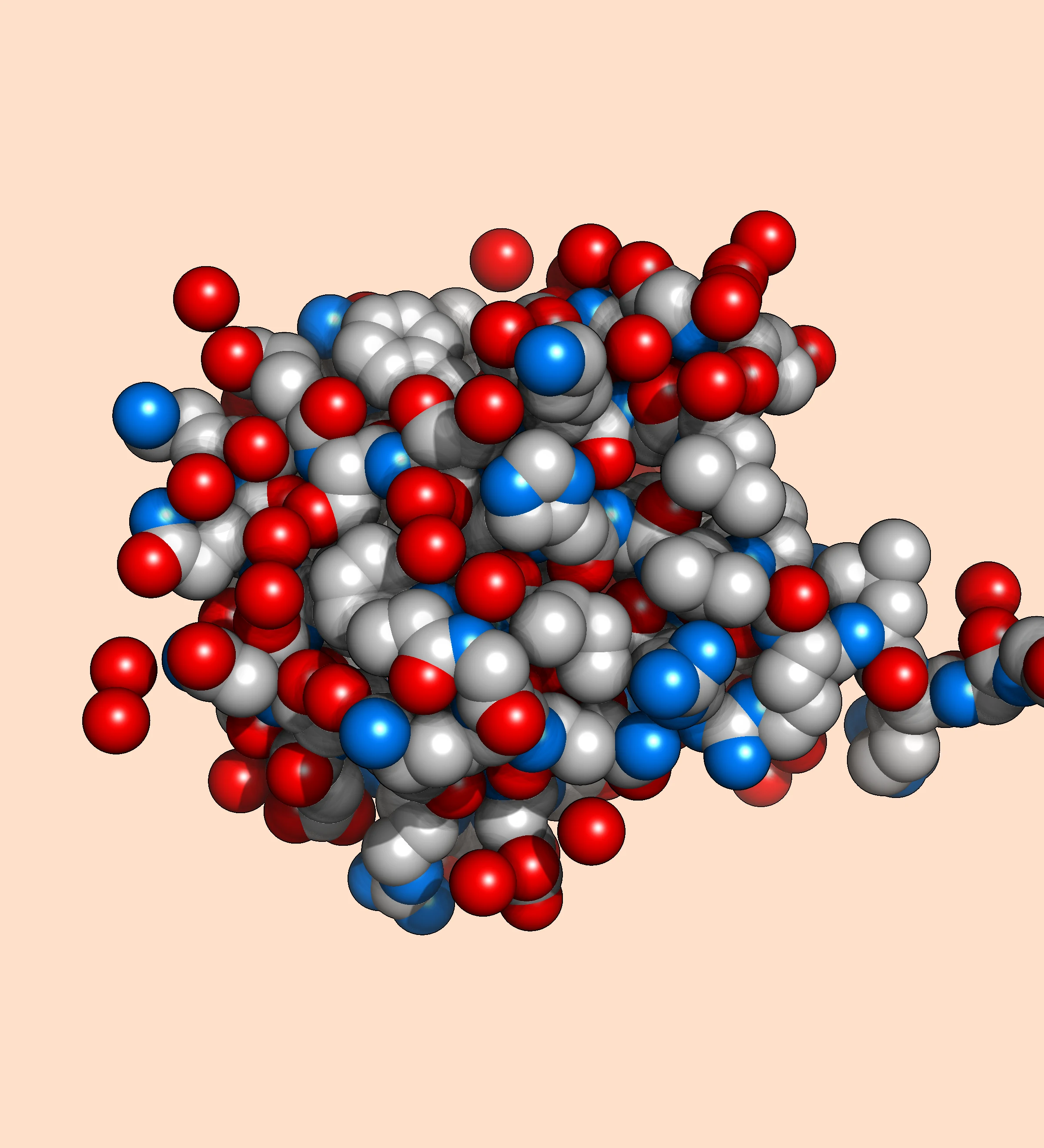 1UBQ spheres in Raymol — shadows and ambient occlusion